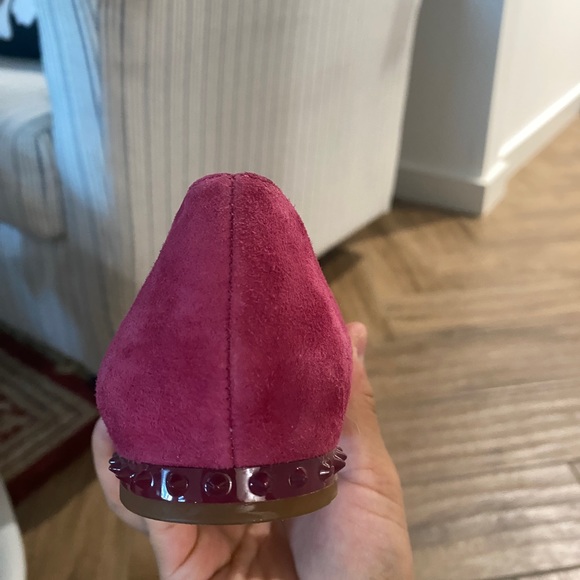 Sam Edelman Reyanne Pink Suede Flats Studded - Picture 8 of 10